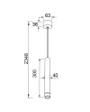 SPLIT * COLGANTE MINI GU10 BLANCO
